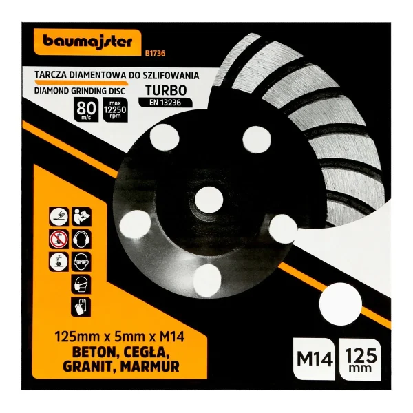 Tarcza diamentowa Turbo do szlifowania