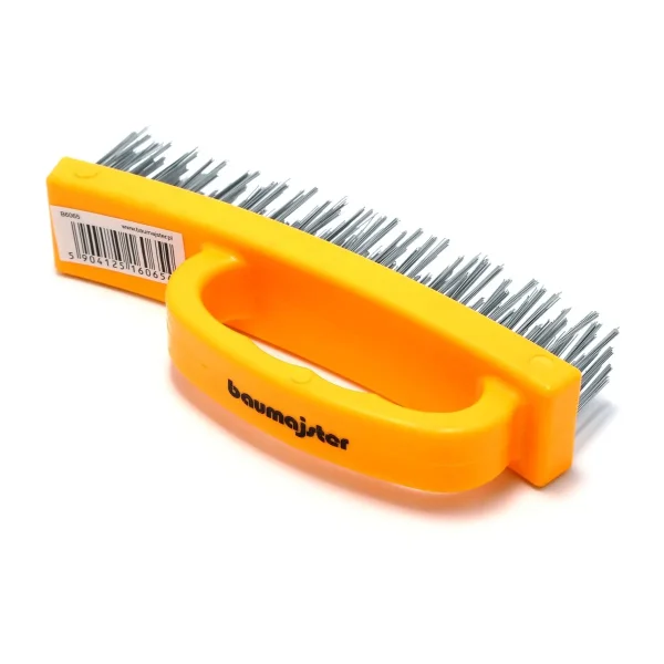Szczotka ręczna metalowa czołowa z plastikową rączką