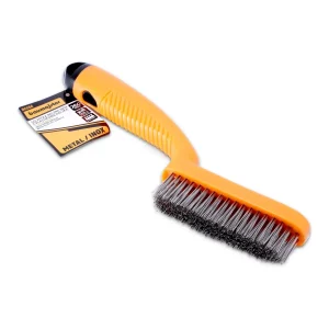 Szczotka ręczna INOX z plastikową rączką
