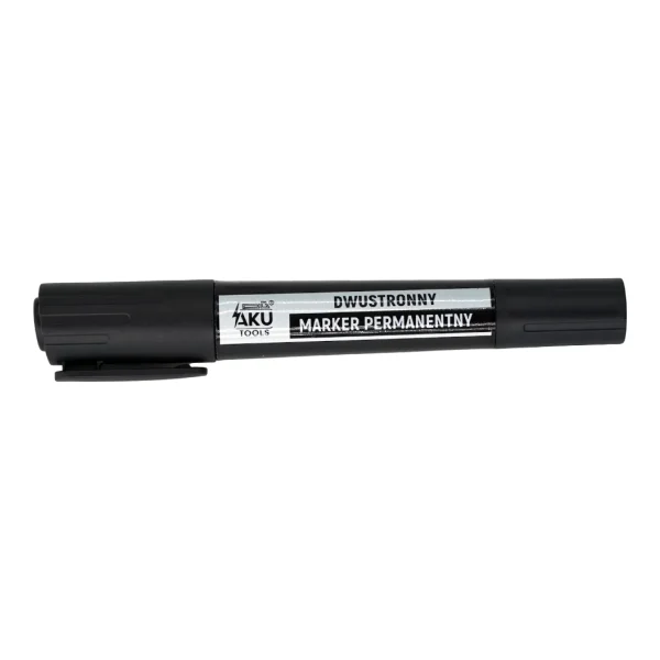 Marker dwustronny permanentny czarny 4,5 / 2,5 mm