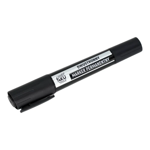 Marker dwustronny permanentny czarny 4,5 / 2,5 mm