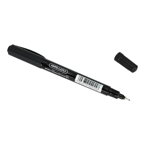 Marker precyzyjny dwustronny permanentny czarny 1,0 / 0,5 mm