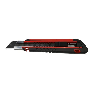 Nóż z ostrzem łamanym 25 mm SK4 Black, gumowany